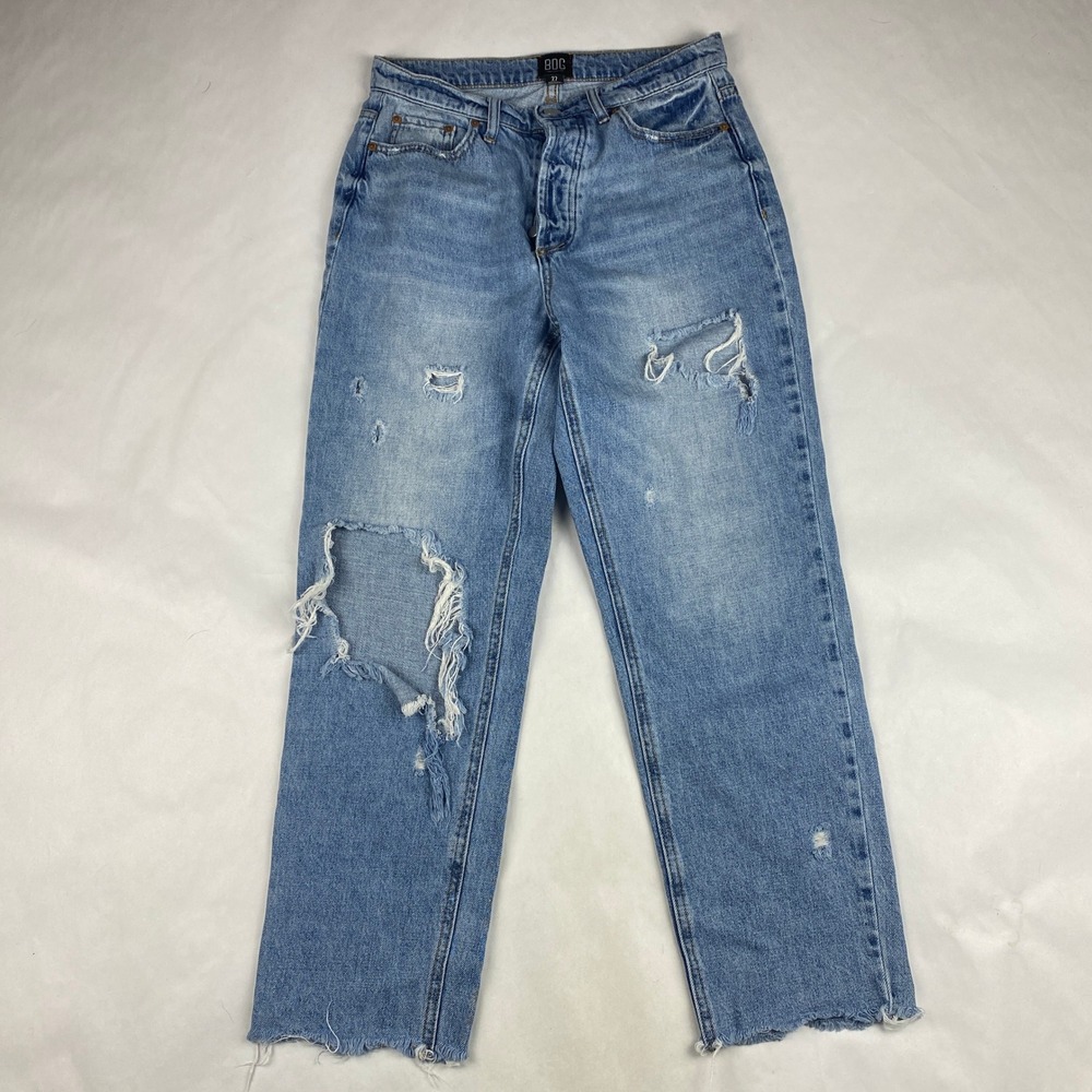 BDG Urban Outfitters Slim Straight Jeans Women's 27 Distressed Ripped Blue